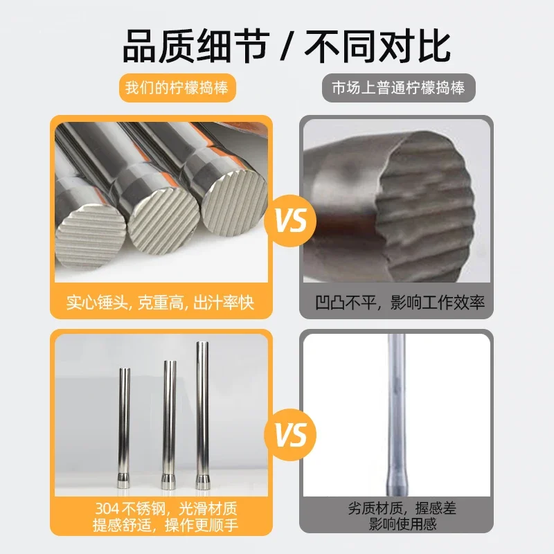 Пищевой хрустящий соковыжимальный стакан для лимона молоток измельчения льда