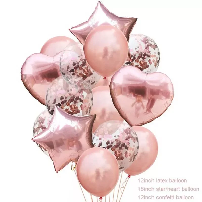 

Gold Balloons Set Confetti Latex Ballons Wedding Baloons Supplies Happy Birthday Party Decorations Kids Baby Shower Favors