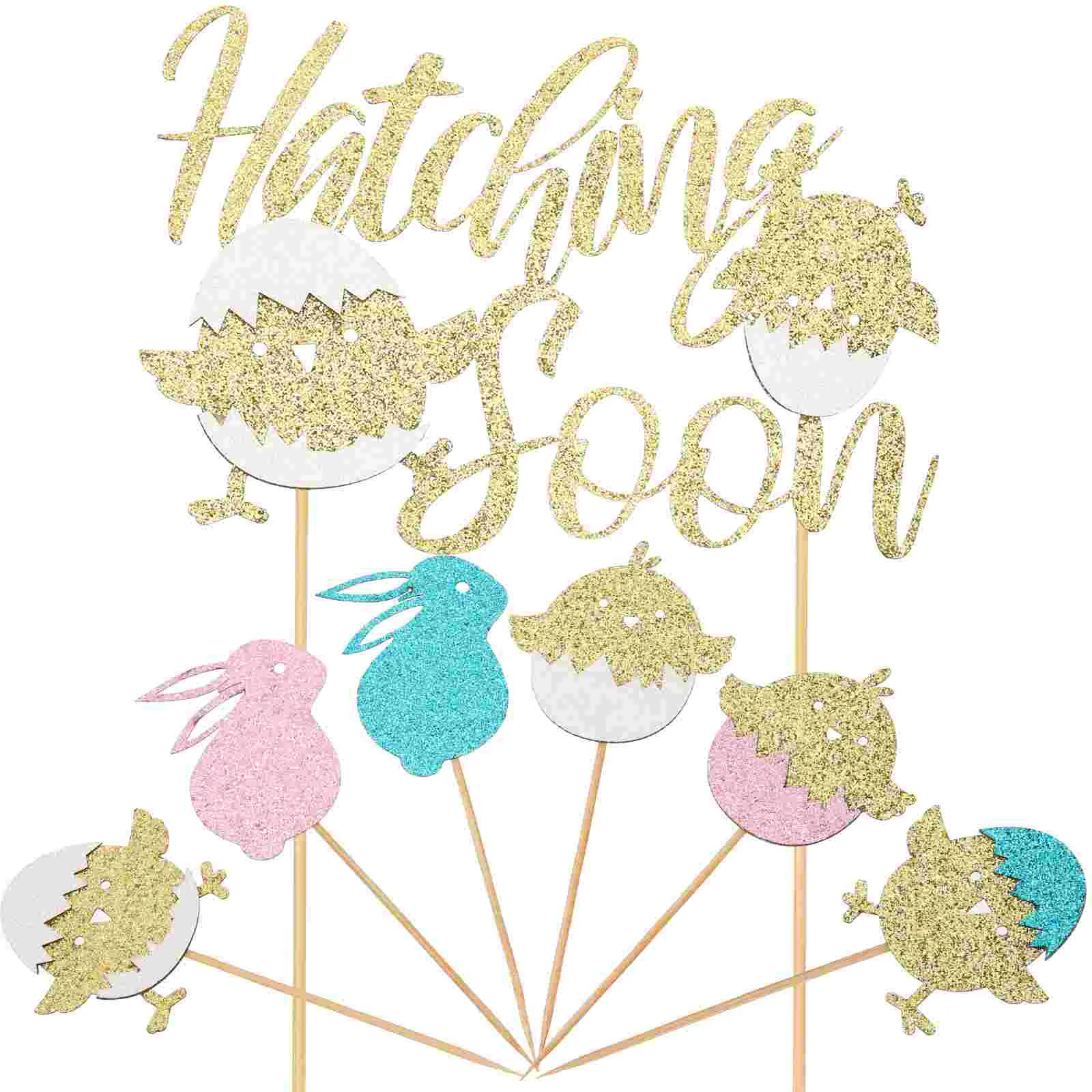 

1 Set of Exquisite Sturdy Widely- Cake Ornament Cupcake Toppers Decorative Cupcake Toppers Diy Cake Decor for Gift Option