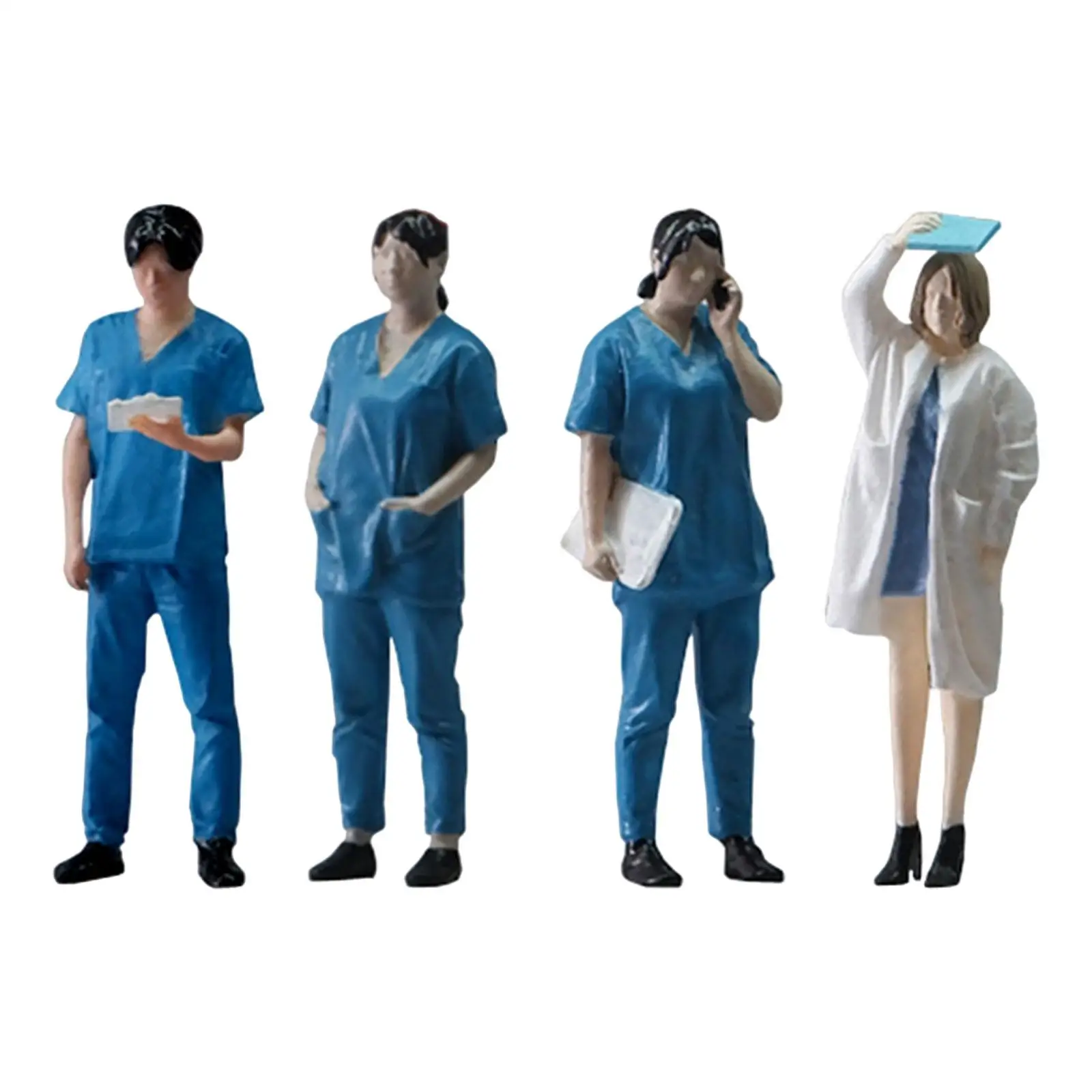 

1:32 Doctor Figurine Tiny People Ornament Miniature People Model Resin Realistic Figures 1/32 Doctor Figures for DIY Scene