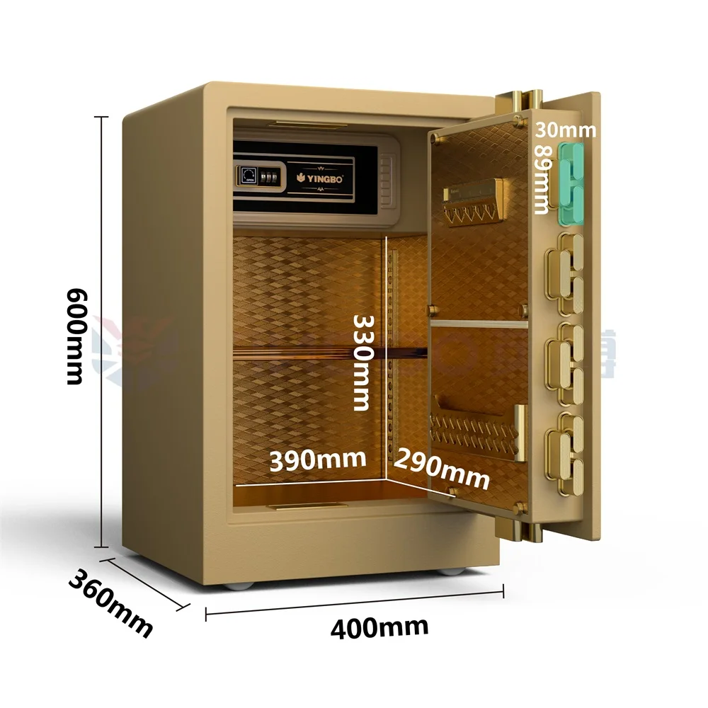 

Yingbo Customized Color Safe fingerprint password lock household safe