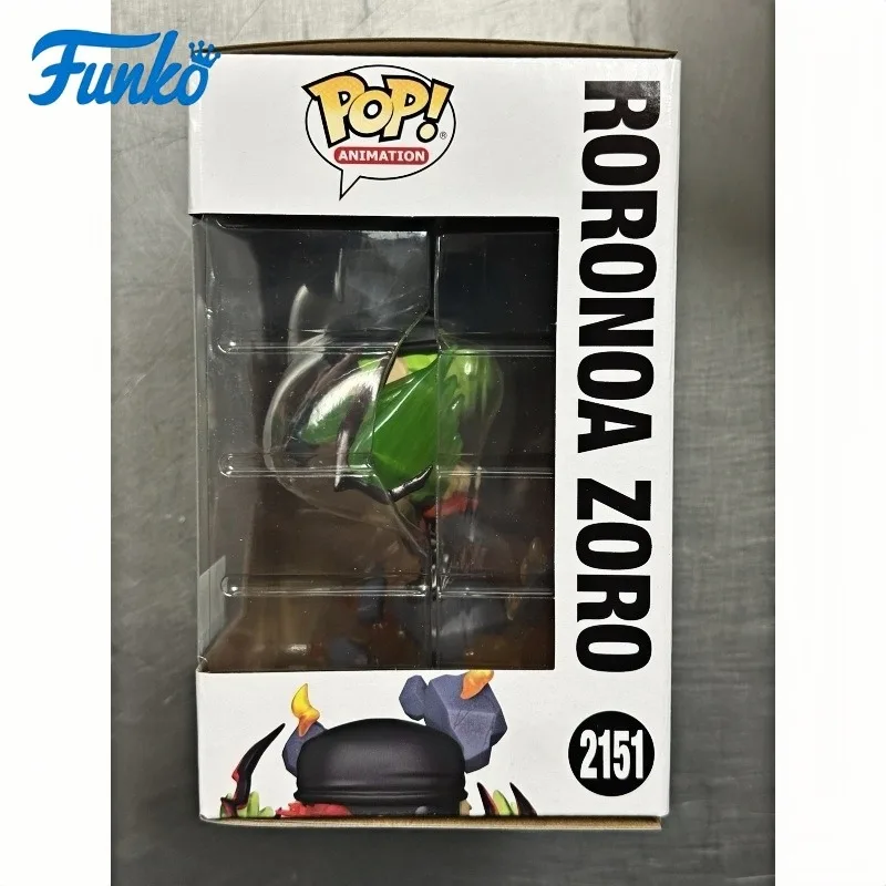 Фото Оригинальная коллекционная фигурка Funko Pop One Piece Roronoa Zoro 2151, игрушки для мальчиков и девочек, подарок, коллекционная модель, украшение №4