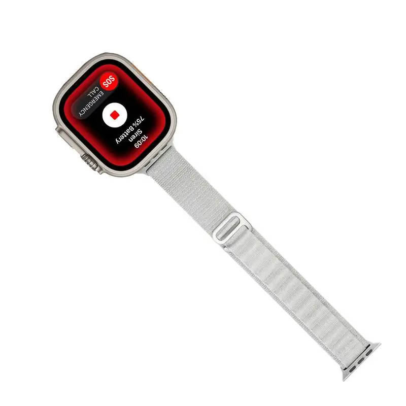 Ремешок нейлоновый для часов Apple Watch, спортивный плетеный браслет без накапливания пота, дышащий браслет