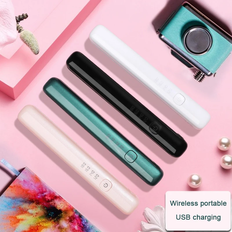 

Mini Hair Straighteners USB Rechargeable Curling Iron Splint Roll and Straight Dual Use Curler Modeler Hair Curlers for Women