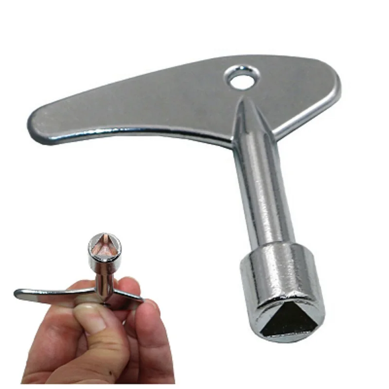 

2pc Multi-function Key Wrench Inside Triangle Plumber Key Wrench for Electric Control Cabinet Train Elevator Universal Key Lock