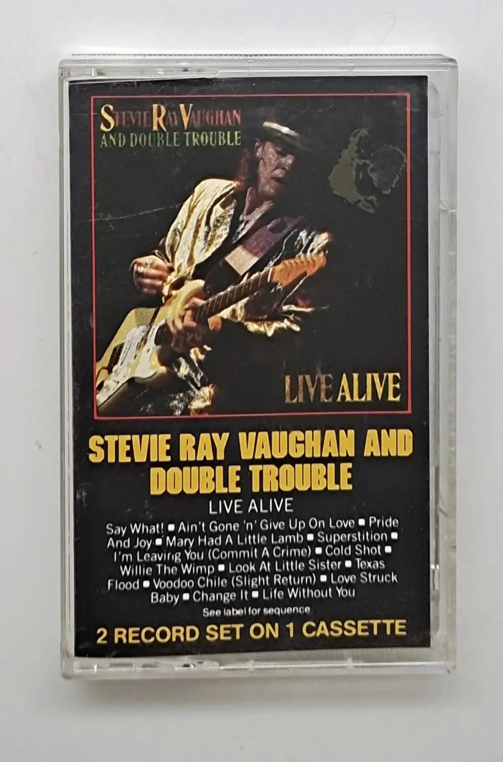 Фото Музыкальная кассета Stevie Ray Vaughan и Double Trouble: Альбомы Live Alive, Say What, кассеты для косплея, Walkman, автомобильные саундтреки, бокс-сет №1