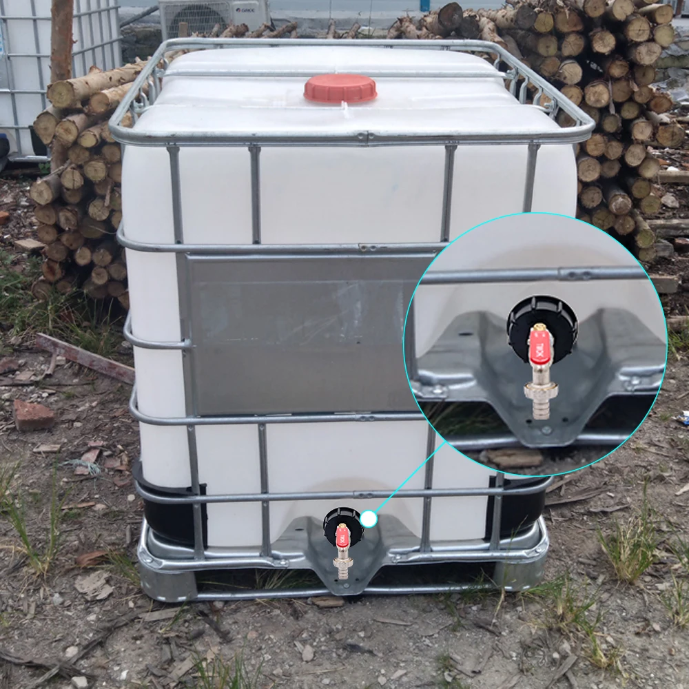 Крышка бака IBC Фитинг для тонновой бочки Латунный нагрудник крана