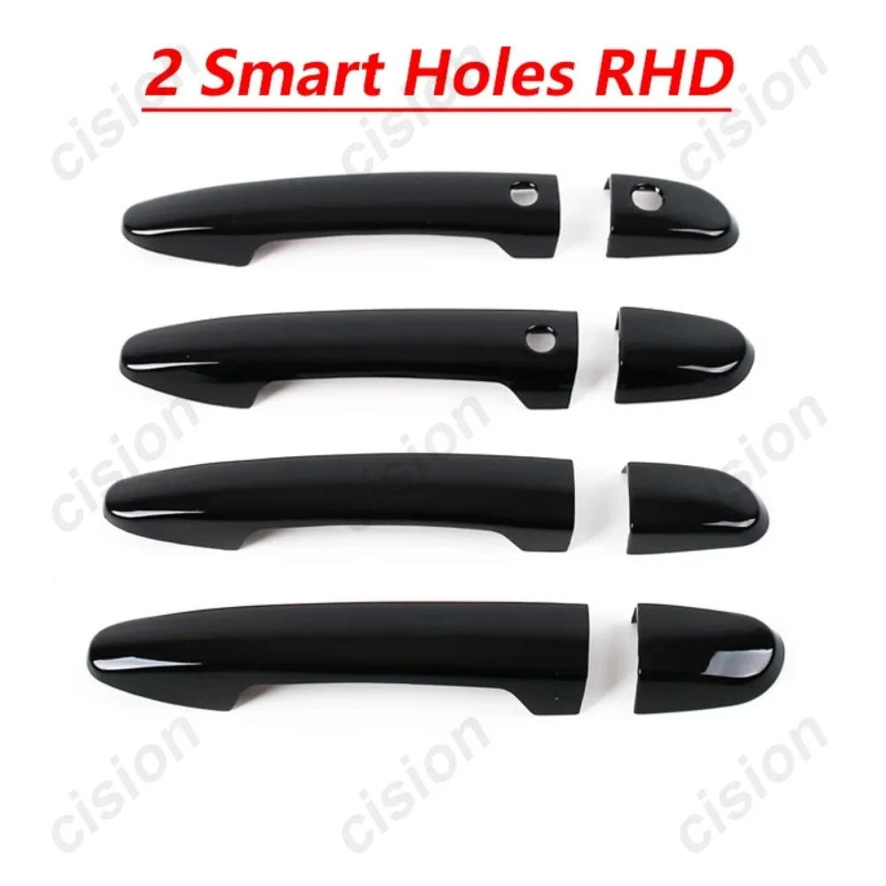 Глянцевая черная внешняя дверная ручка автомобиля, рамка, панель, накладка, наклейка из АБС-пластика для Mazda 2 Demio 3 5 6 8 CX3 CX5 CX8 CX9 MX5