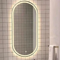 fogless oval bathroom mirror light glass modern smart vanity bathroom mirror long luxury espejos pared bathroom accessories