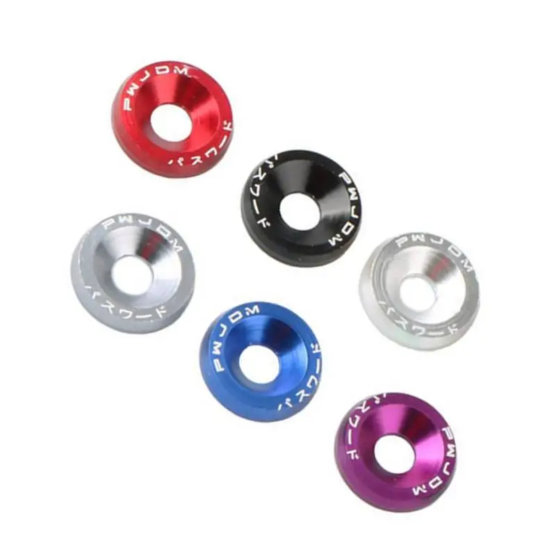 

Украшение для рамки номерного знака, винтовой корпус автомобиля M6, прокладка, винты, шайба, дизайн автомобиля, внешнее соответствие для номерного знака бампера и