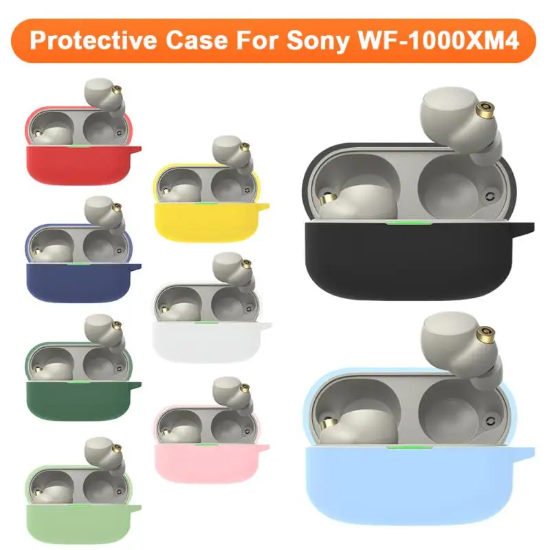

Earphone Protective Case For Sony WF-1000XM4 Silicone Accessories Dust-proof Charging Box Protective Cover For WF 1000XM4