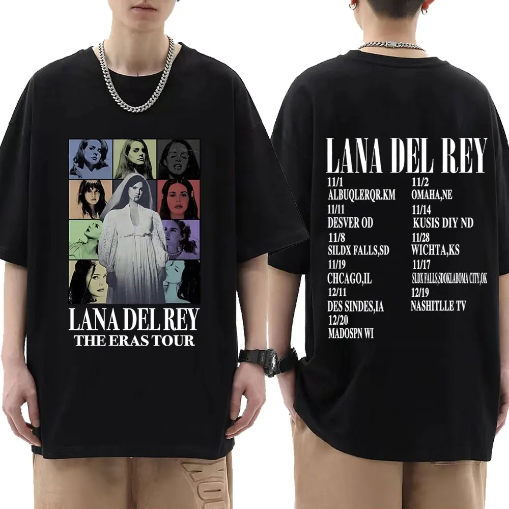 

Singer Lana Del Rey The Eras Tour Graphic T Shirt Men Women's Fashion Aesthetic Clothes T-shirt Harajuku Hip Hop Tees Streetwear