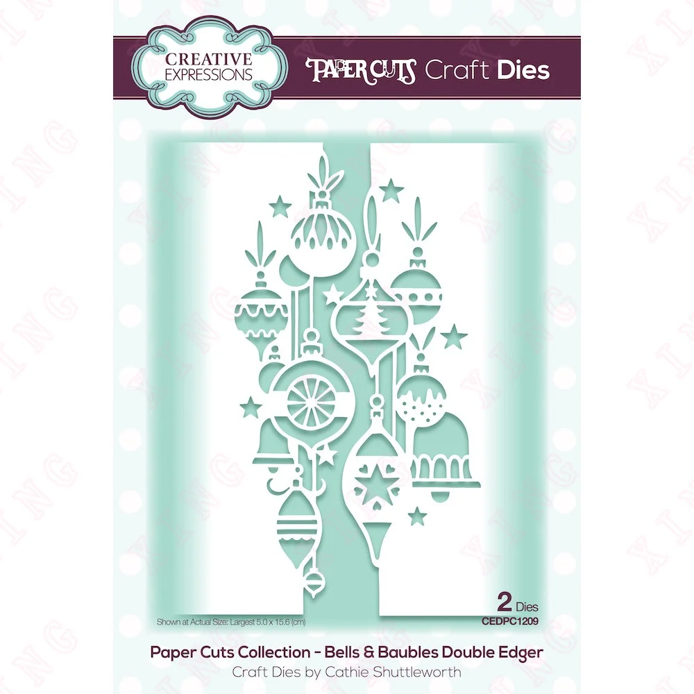 

2022 Diy Greeting Card Craft Metal Cutting Dies Bells and Baubles Mold Scrapbook Paper Decoration Embossing Blade Punch Template