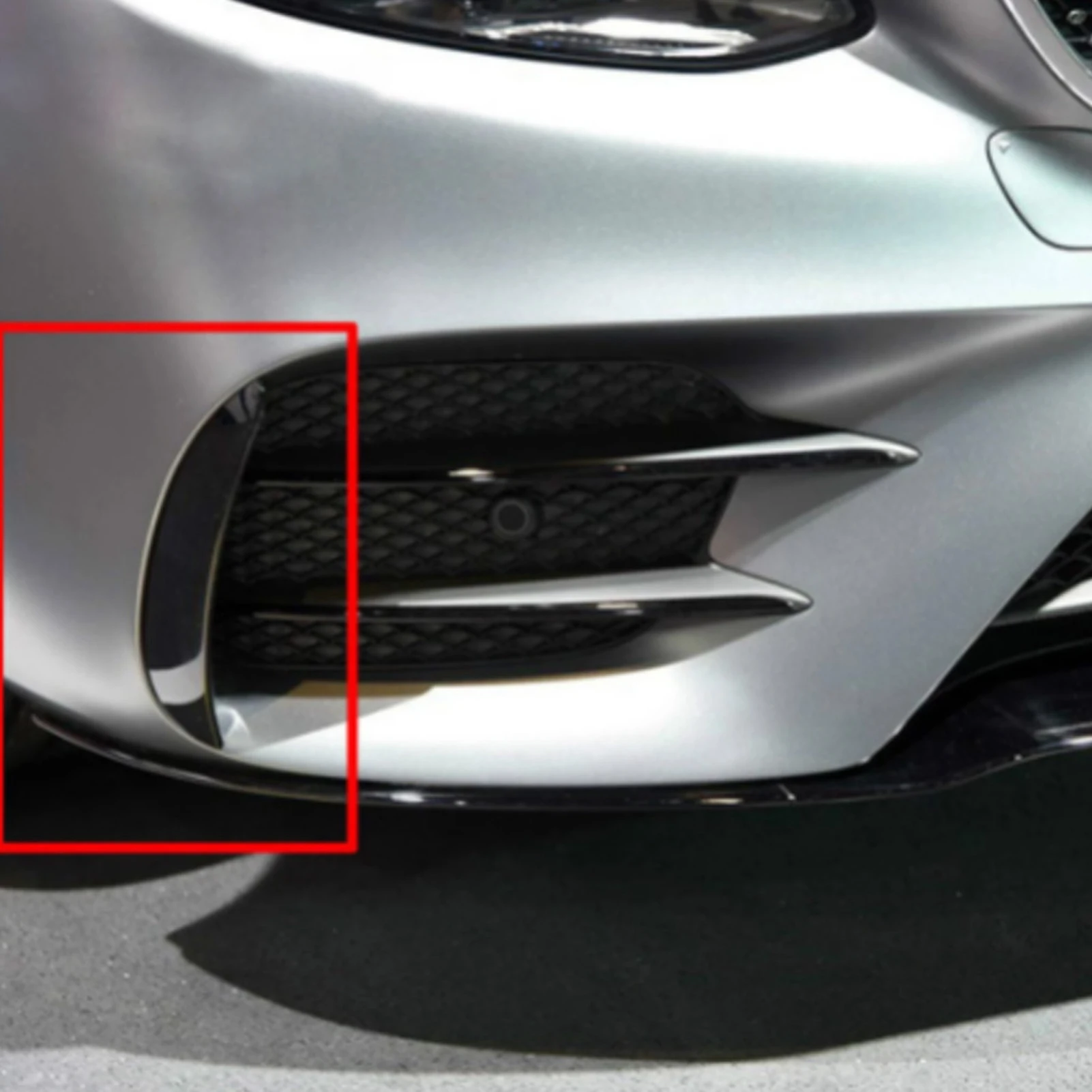 Автомобильный передний бампер Canard ABS 2 шт. спойлер Сменное крыло для Mercedes Benz E Class