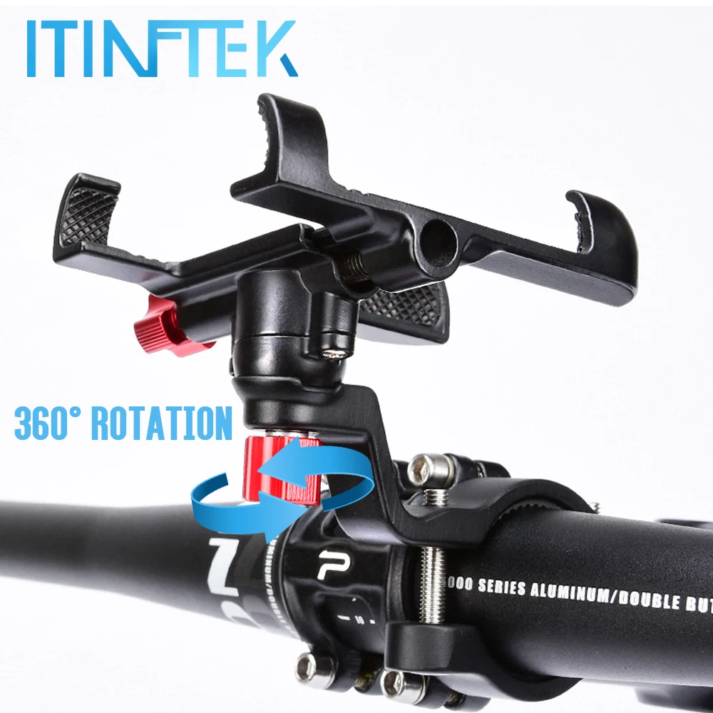 Aluminum Alloy Bike Bicycle Phone Holder Motorcycle Handlebar Mount Universal Non-slip Adjustable Moblie Cell Stand | Мобильные