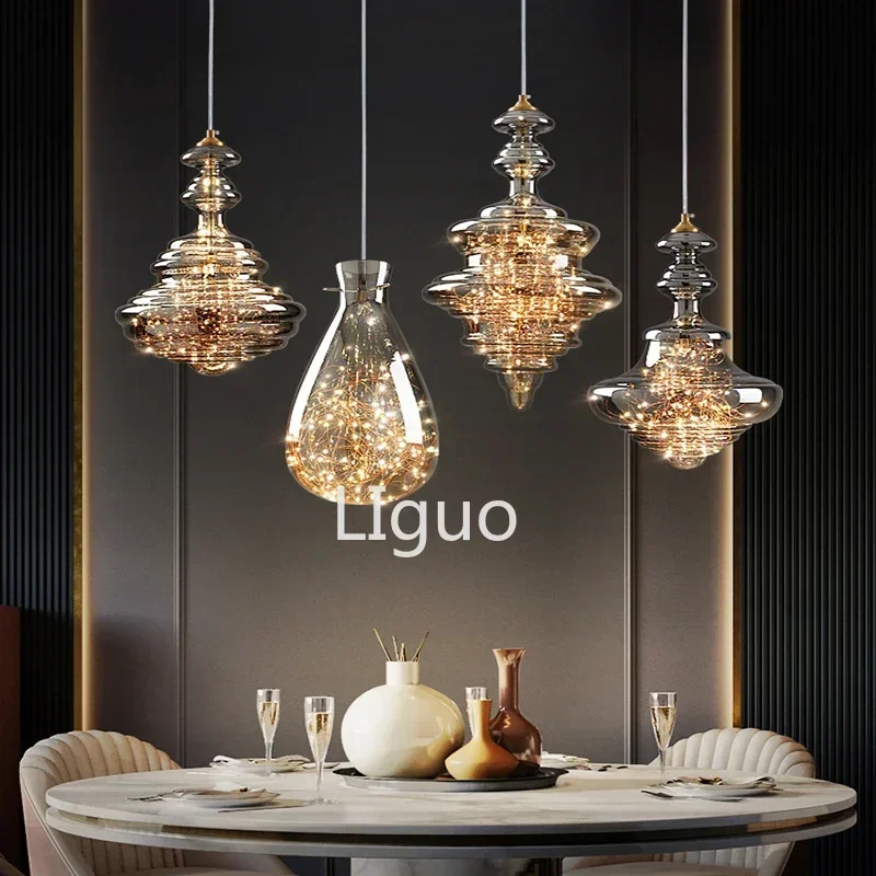 Mantianxing светодиодная стеклянная люстра для ресторана гостиной бара крыльца