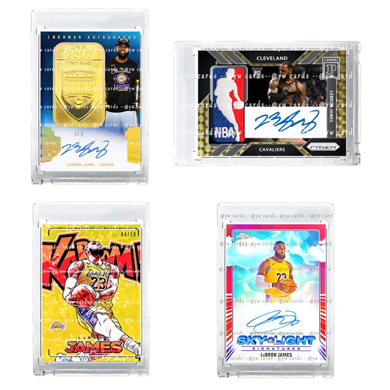 Фото Коллекционные карточки с автографами игроков НБА: Леброн Джордан, Вембаньяма, Коби, Карри, Дюрант.  DIY-набор для создания имитации логотипа джерси. №3