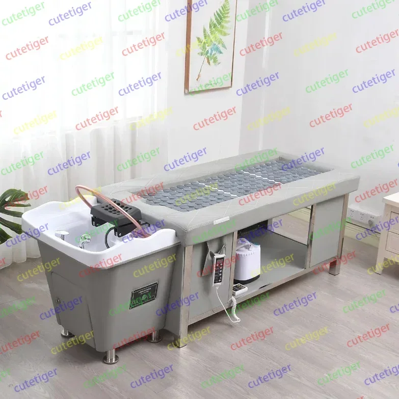 Шампунь для волос мобильная кровать массажа головы спа фумигационный массажер