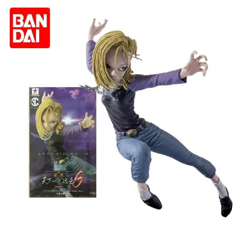 

Bandai Banpresto SC Dragon Ball Super Android 18 lazuli Action Figure Anime Model Desktop Decorations Collectible Toys Gifts
