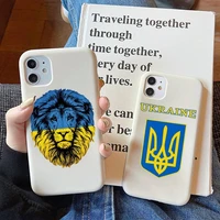 ukraine flag phone case for iphone 11 12 13 mini pro xs max 8 7 6 6s plus x xr solid candy color case