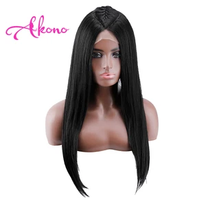 Image for Akono Braided Wigs for Black Women Synthetic Lace  