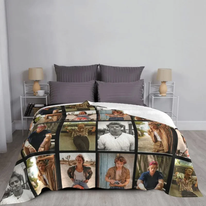 

Rudy Pankow Velvet Textile Decor Movie Star Actor Portable Warm Throw Blankets For Sofa Bedroom Bedspreads