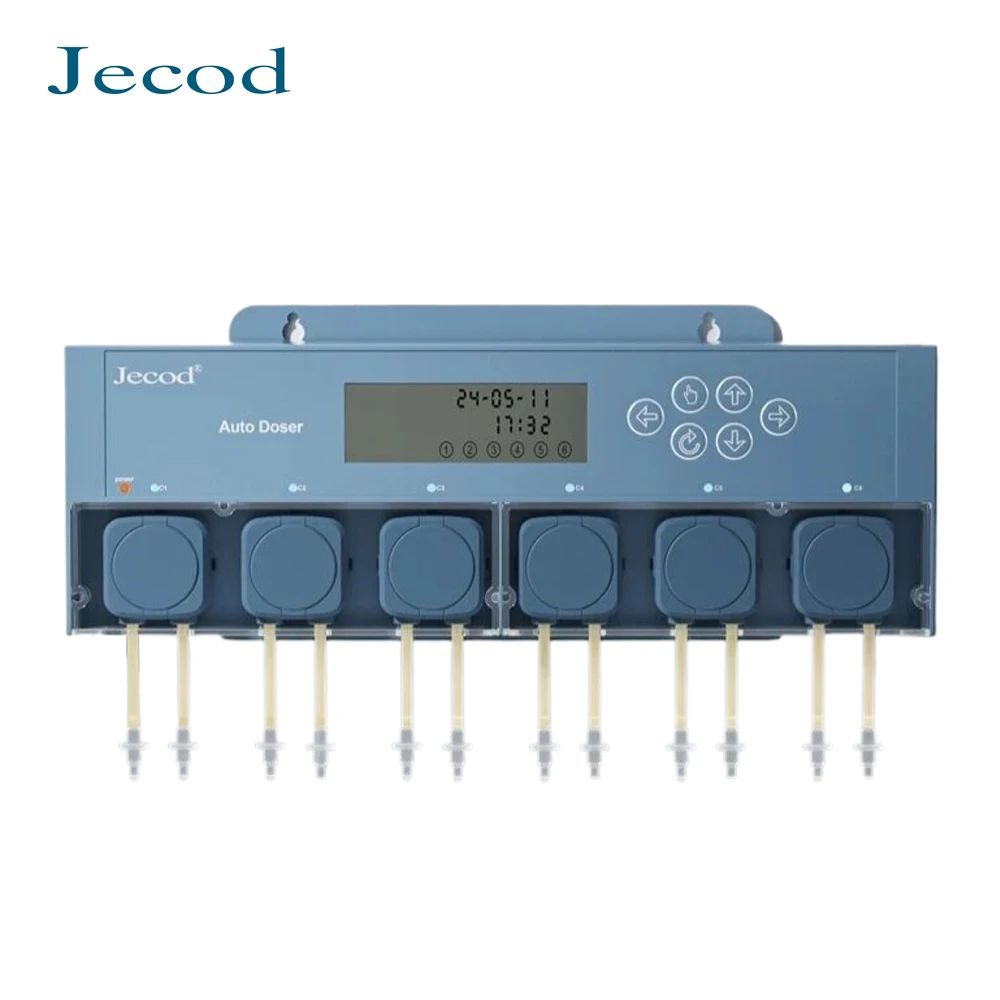 Фото Jebao Jecod New Smart DC 12 В Bluetooth App Программируемый DOSER 5,4/5,6 Автоматический дозирующий насос для морских пресноводных рыб в аквариуме №1