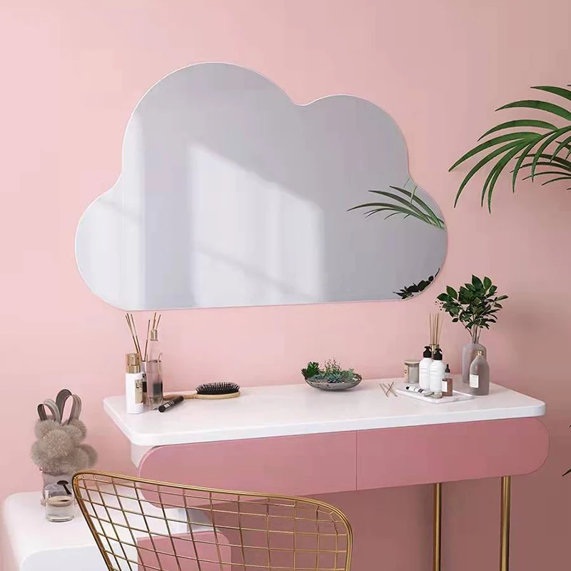 Новинка 2022 зеркальная Настенная Наклейка с облаками самоклеящаяся комнатная