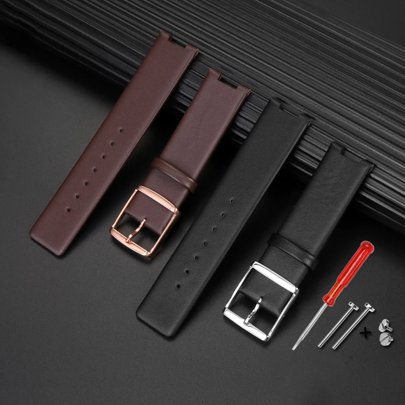 

Watch Strap For K1S21120 K1S21102 KIS21100 Watch Band belt Leather Strap Genuine leather Watchband Notched Wristband Bracelet