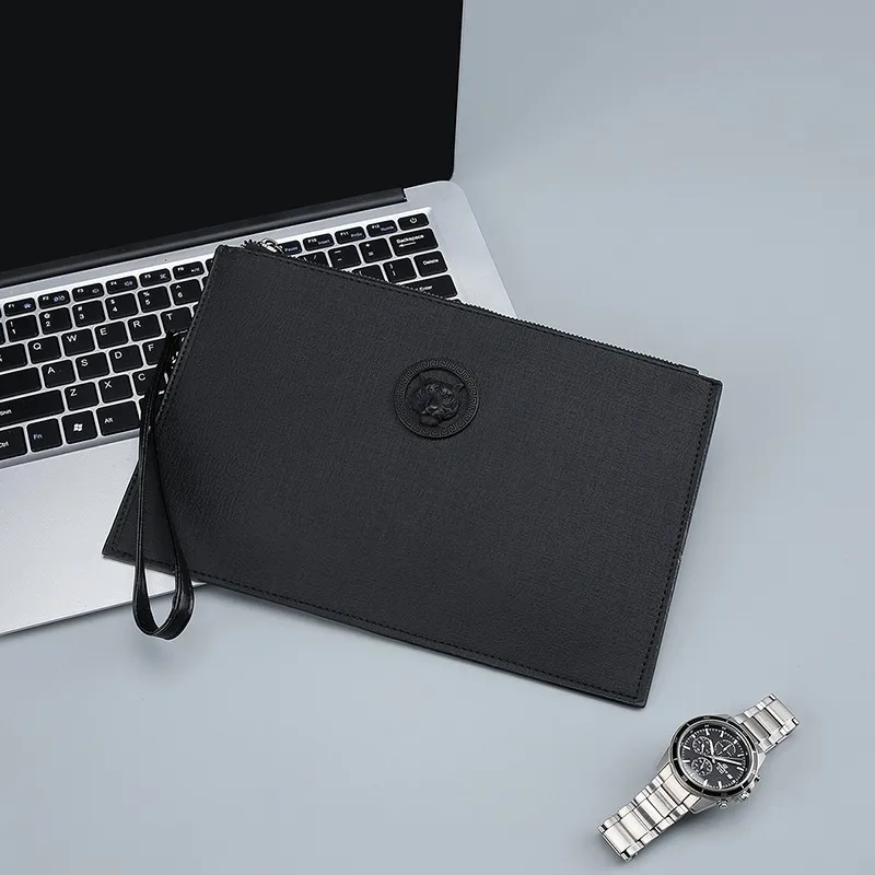 Модная мужская сумка с рисунком головы тигра высококачественная мягкая