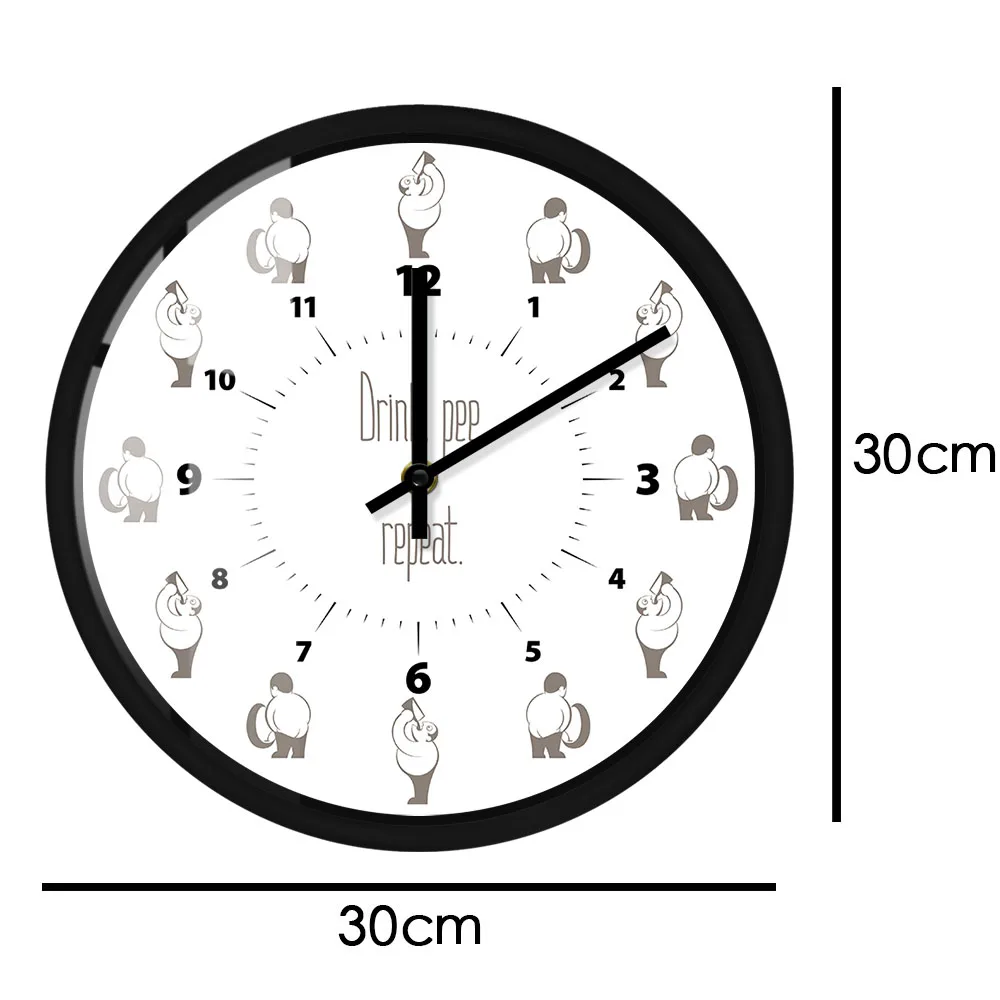 Забавные металлические настенные часы для напитков домашний бар таверна паб