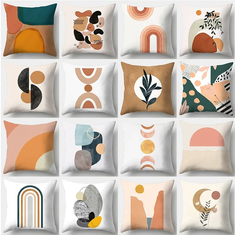 

Art Drawing Style Pillowcase Square Sofa Pillowcase Abstract Main Image Cushion Cover