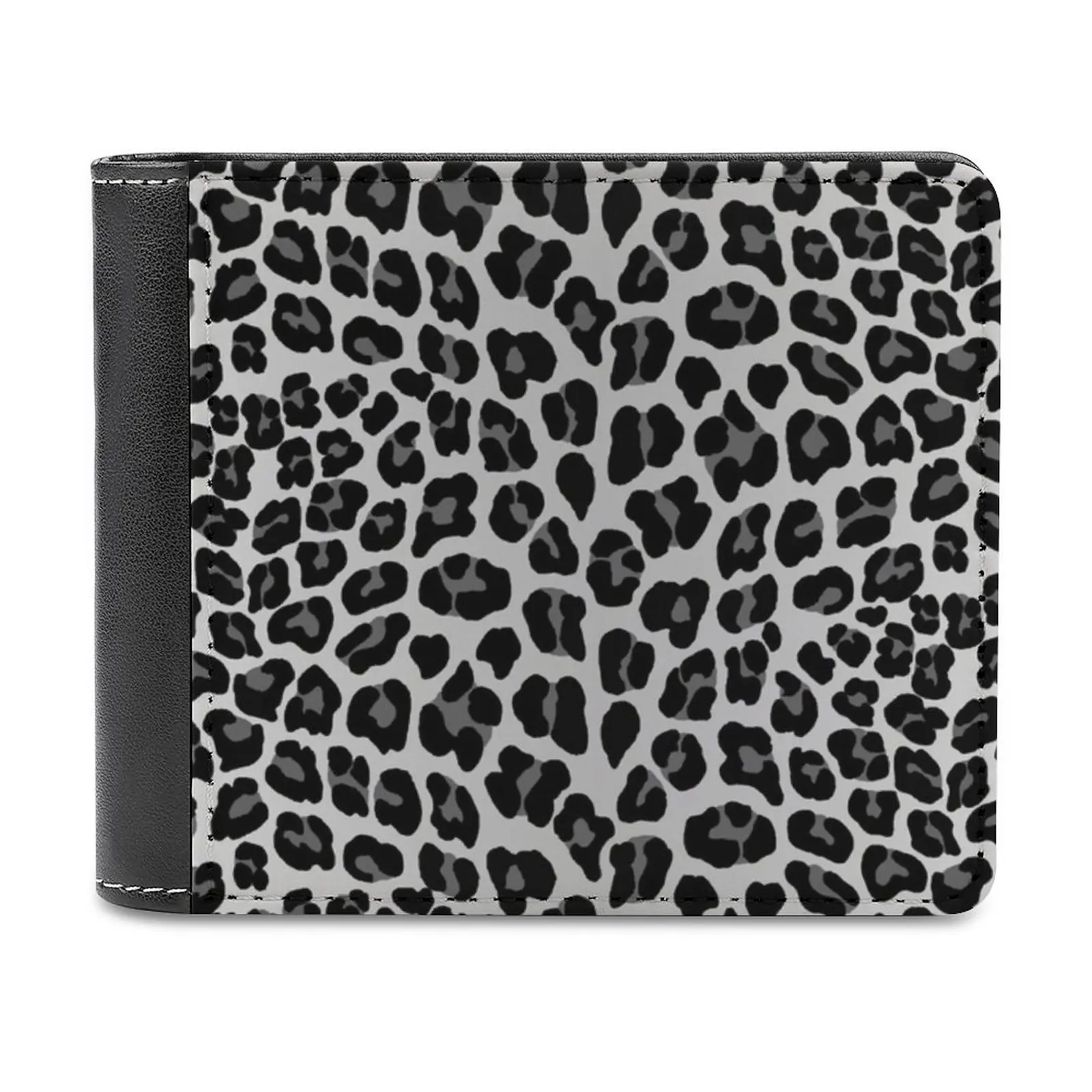 

Новинка, модный мужской кошелек из искусственной кожи с леопардовым принтом, женские кошельки, персонализированные кошельки, цвет черный и ...