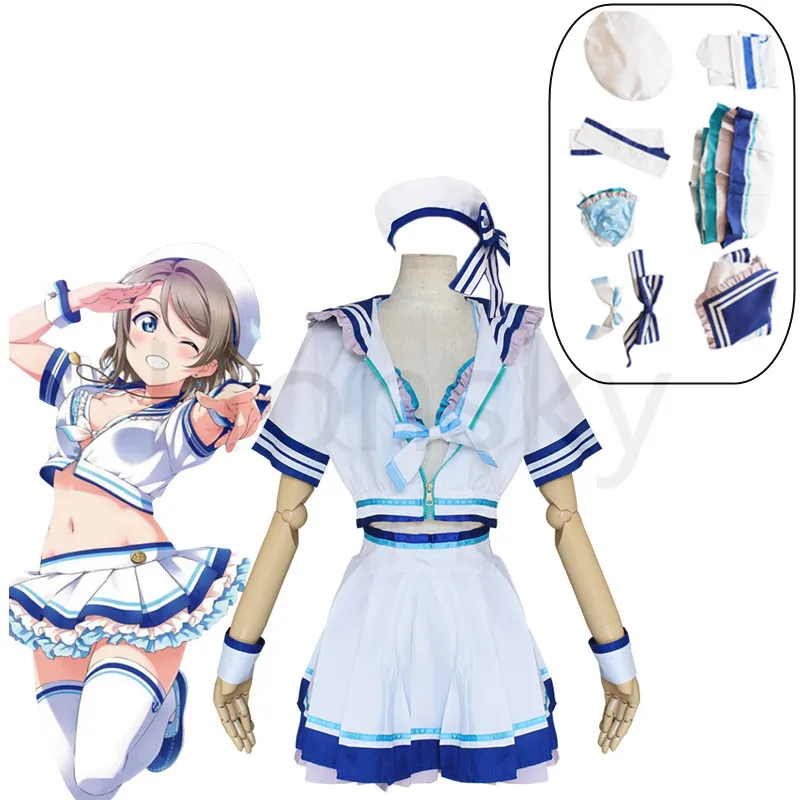 Lovelive!Sunshine! Фестиваль школьных идол униформа для девушек в стиле милитари |