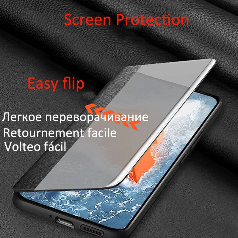 Фото Чехол для Honor Win 5G с прозрачным окном, флип-чехол из искусственной кожи для Honor Win RT, чехол для телефона HonorWin Fundas №4