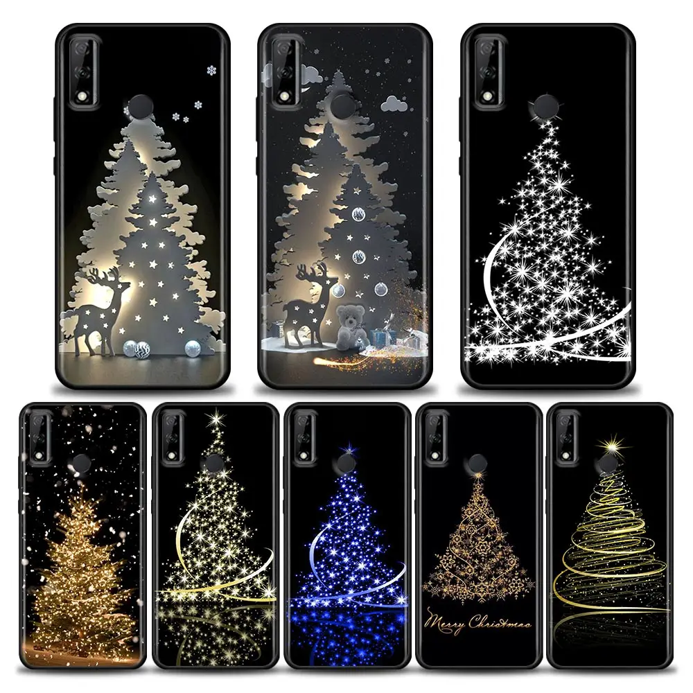 

Coque Phone Case For Huawei Y6 Y7 Y9 2019 Y6p Y8s Y9a Y7a Mate 10 20 40 Pro Lite RS Case Funda Cover Merry Christmas Tree Deer