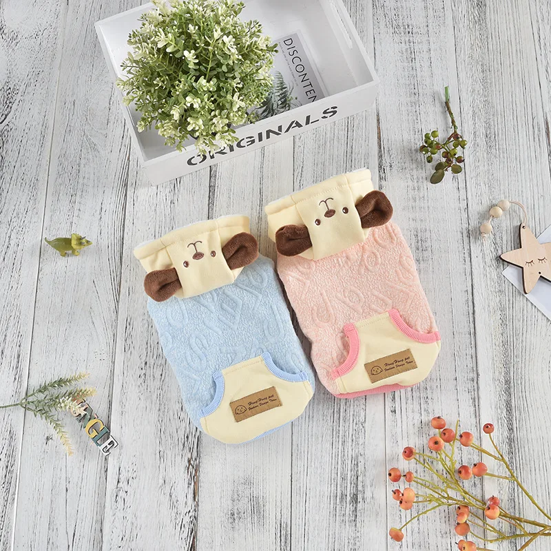 

Пальто с шапкой для домашних питомцев, на осень и зиму