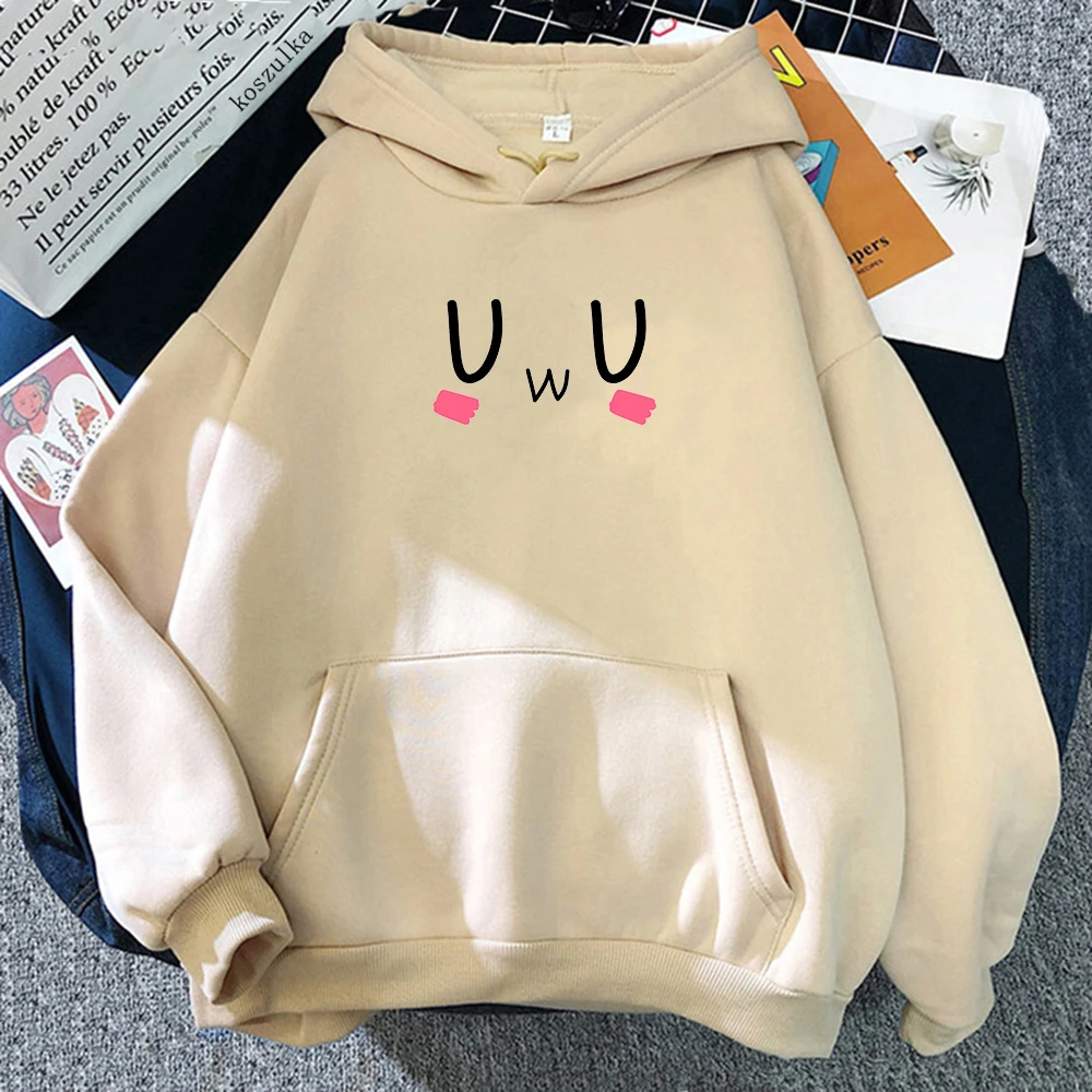 

Anime JBEASTARS Season 2 Hoodies Plus Size Fleece Hoodie Fashion UwU mask Kawaii Clothes Winter Women Vintage Swearshirts