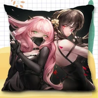 anime spy x family anya forger pillows cases cartoon yor forger pillowcase gift soft pillow inner with covers two sides props