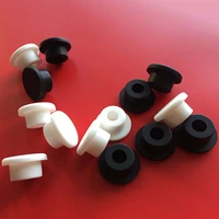10 29mm black silicone rubber hole caps t type plug hollow high temperature resistant snap on gasket seal stopper end cups