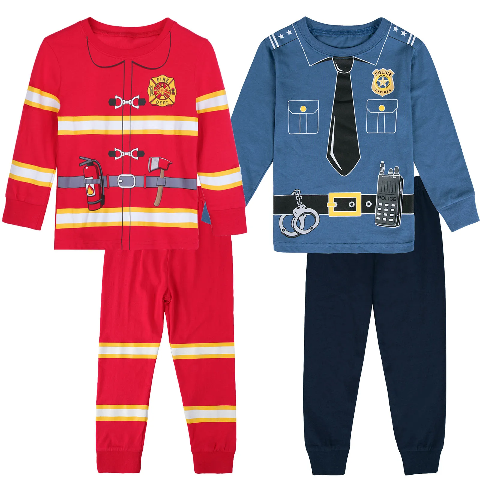 Two Sets Pajamas for Kids Boy Gift Sleepwear Children New Year Festival Nightwear Toddler Christmas Elf Santa Claus Pjs Clothes
