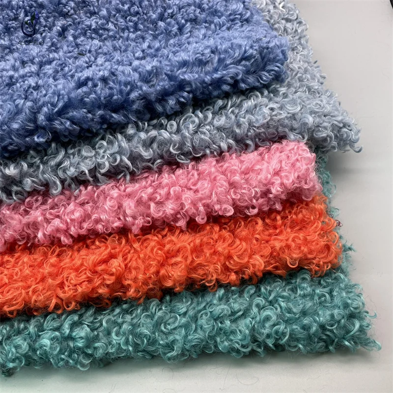 Пушистая мягкая ткань из искусственного кудрявого меха искусственные короткие