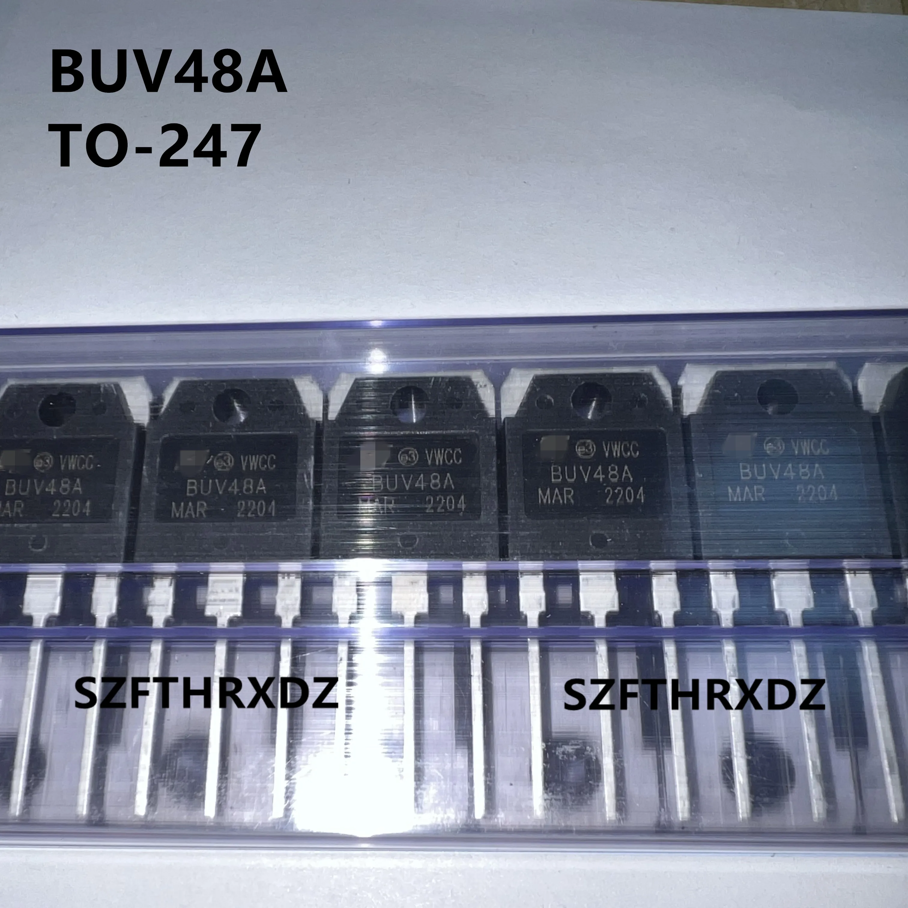 

SZFTHRXDZ 10pcs 100% High Quality Taiwan Manufacturer BUV48A TO-247 Power Switch Transistor 15A 450V