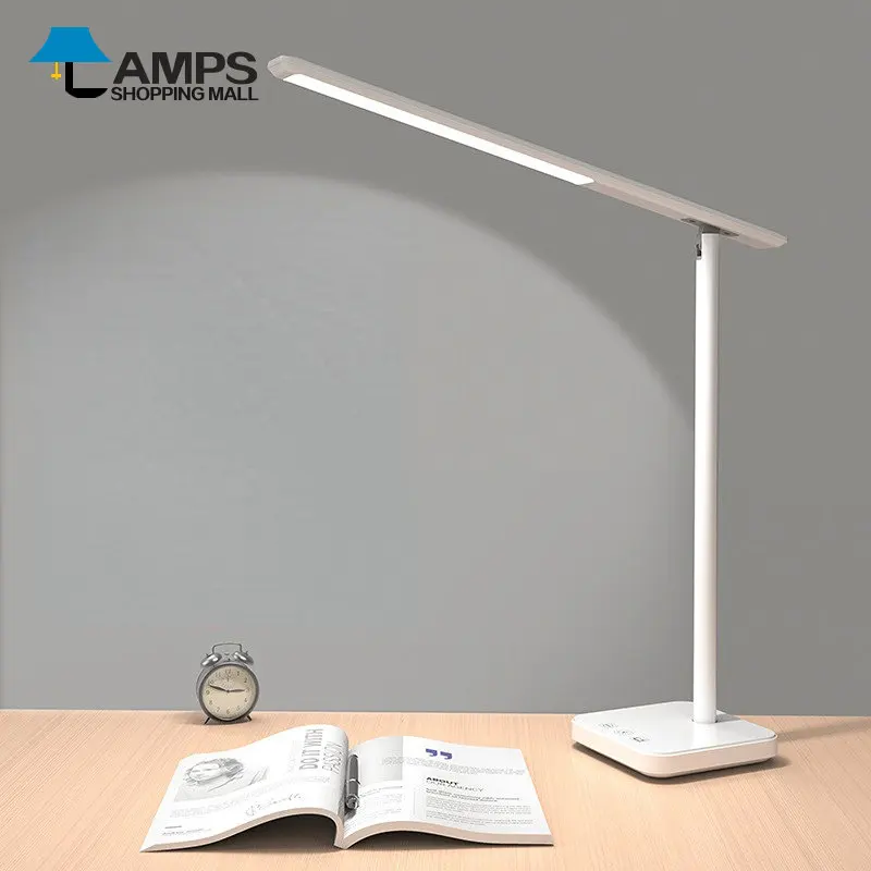 

Светодиодная настольная лампа с защитой глаз, светильник для сенсорного стола для студенческого общежития, двухцелевая лампа для чтения с ...