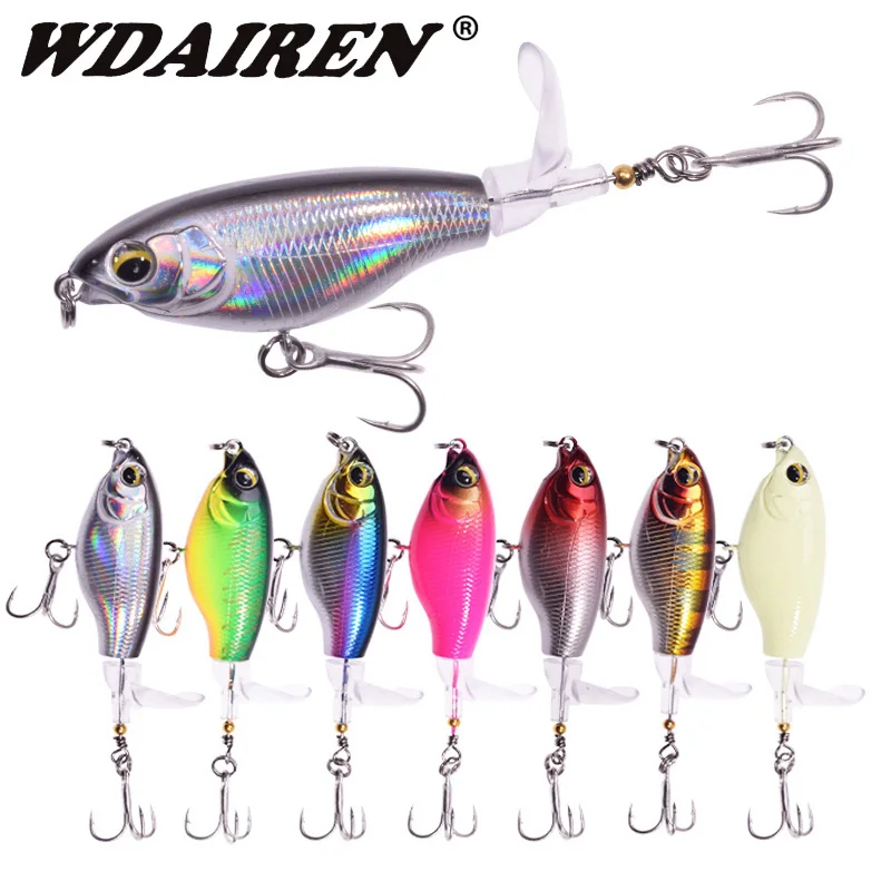 1 шт. рыболовная приманка Topwater 7 5 см 6 г Whopper Popper воблер искусственная жесткая Plopper