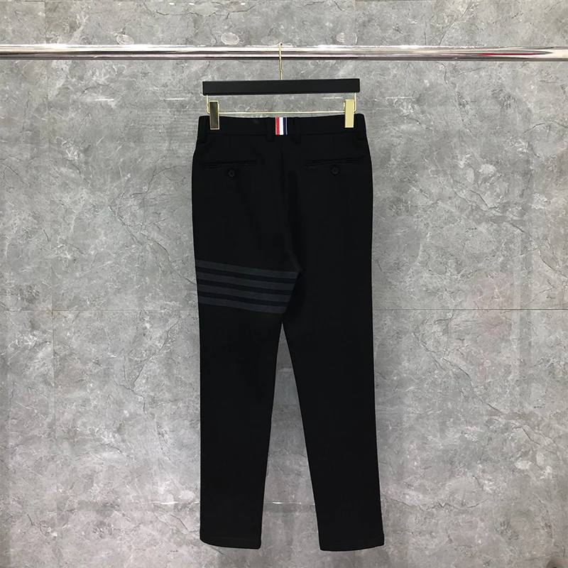 TB THOM Trousers Men's Suit Suit Business Wool Korean Style Suit Spring  Autumn Official Trousers Plus Size Pants Striped Grey