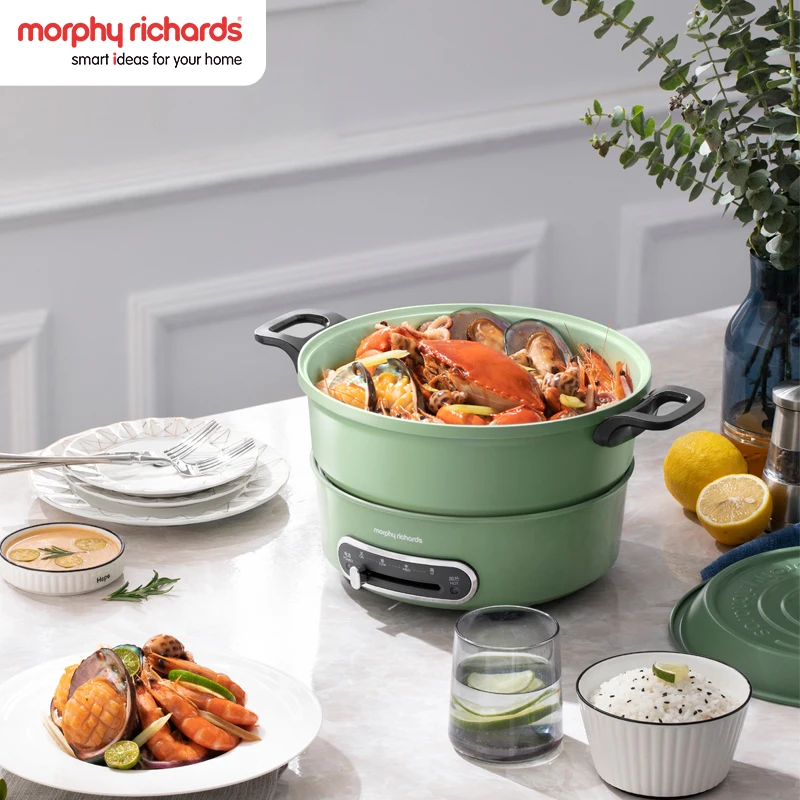 

Morphy Richards MR9087 Household Multifunction Electric Cooker 3L Non-Stick 1400W Fast Heating Kitchen Cooker Small Hot Pot 220V