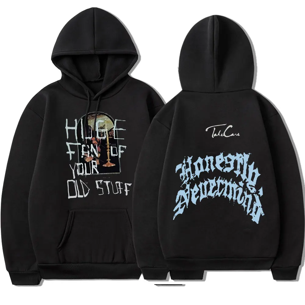 

Rapper Drake Hoodie Music Album Honestly Nevermind Hooded Sweatshirt Oversized Men's Casual Fashion Hip Hop Streetwear Hoodies