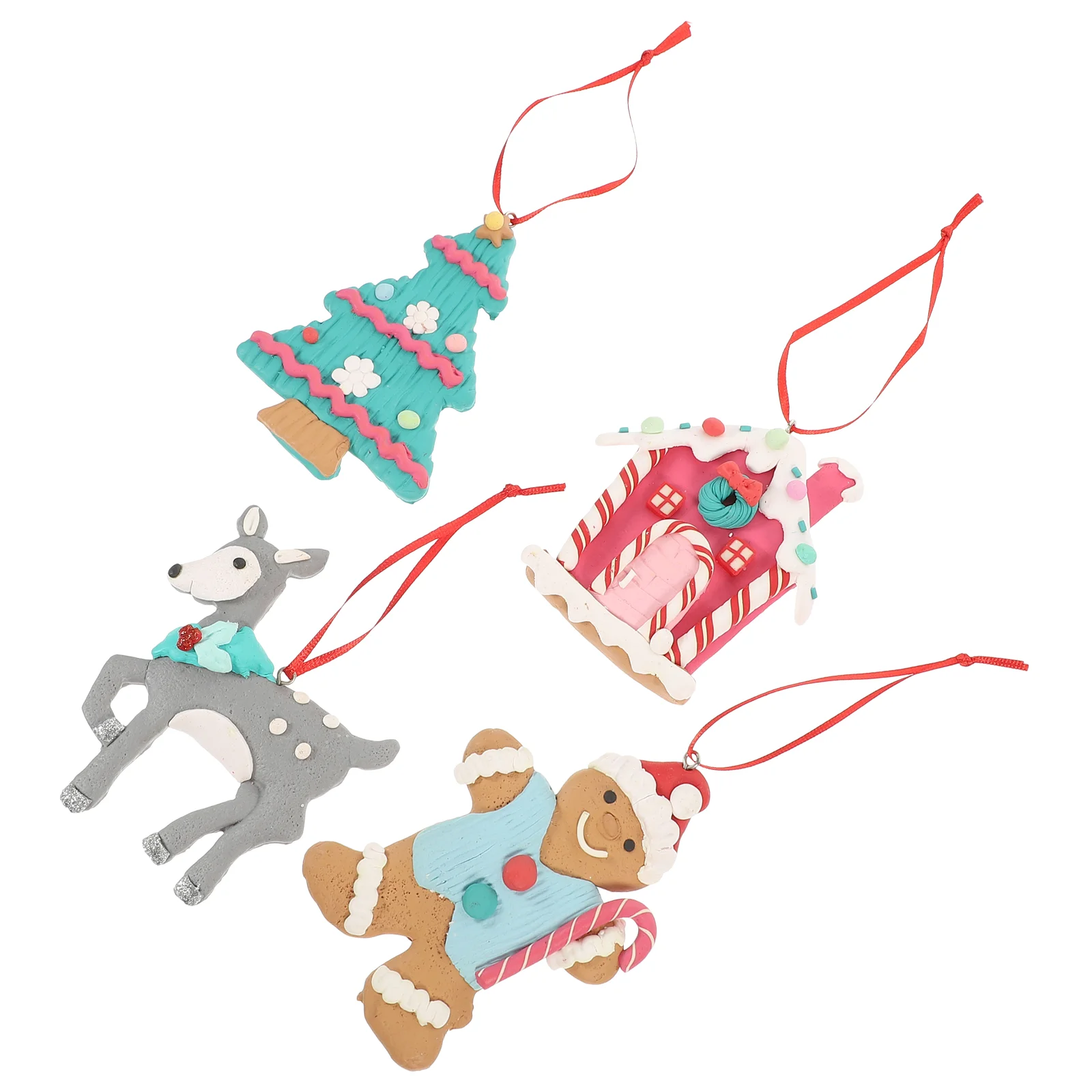 

4 шт., подвески для украшения ёлки