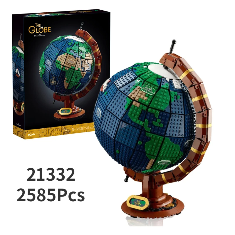 2022 строительные блоки MOC HOT 12332 2585 шт. показывающие Мировую карту